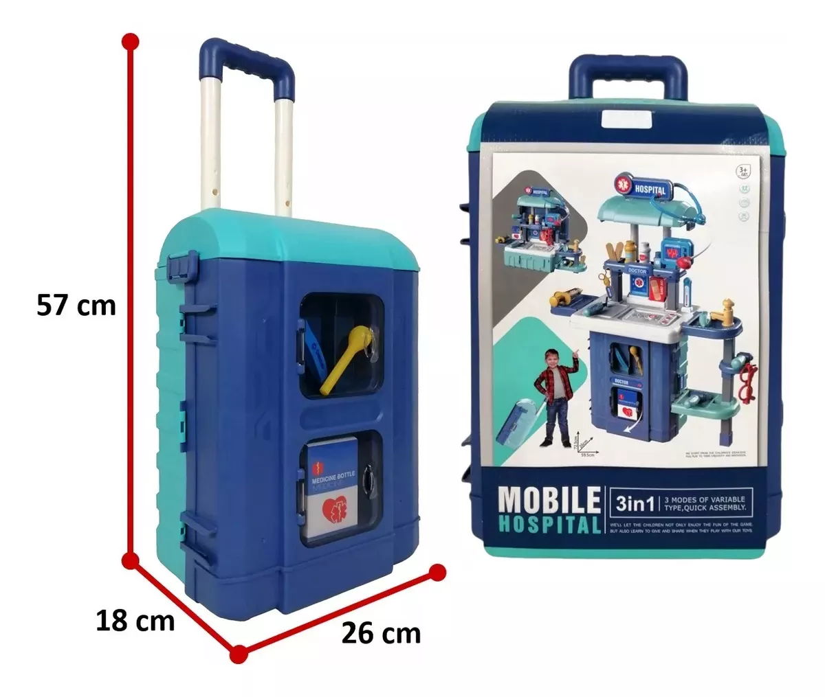 38 Piezas De Juguetes Para Juegos De Rol Médicos Para Niños