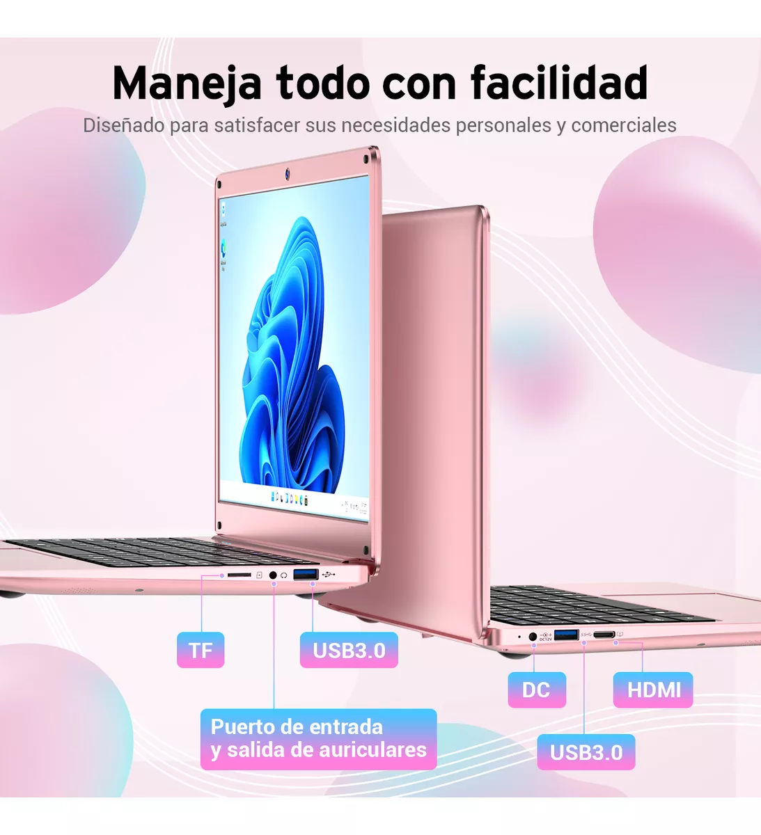 14.1'' Laptop 8 Ram+512gb Ssd Windows 11 Intel Celeron N4000