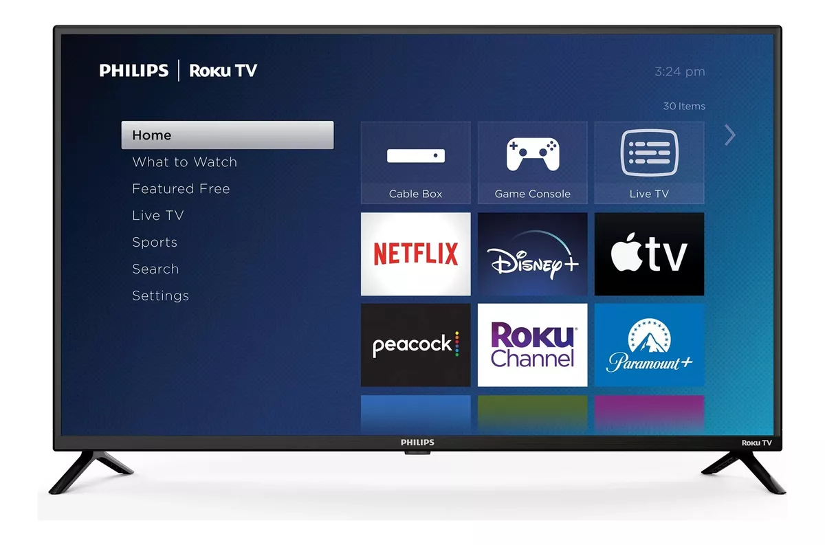 Pantalla Philips 40pfl6533/f7 40 Pulgadas Smart Tv Roku Fhd (Reacondicionado)