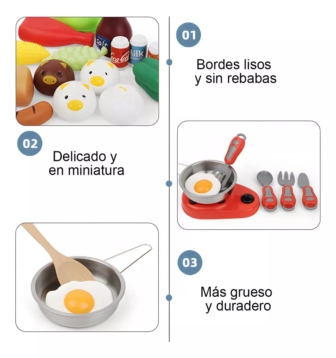 42 Piezas Juguetes De Cocina Para Ninos Utensilios Cocina
