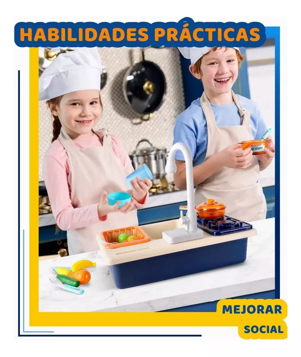 Juguetes De Fregadero De Cocina Con Estufa Juego De 28 Pzs