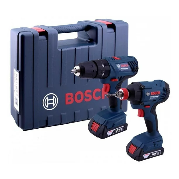Taladro + Atornillador Inal&aacute;m Gsb 180-li + Gdx 180 Li Bosch BOSCH 06019G52G2
