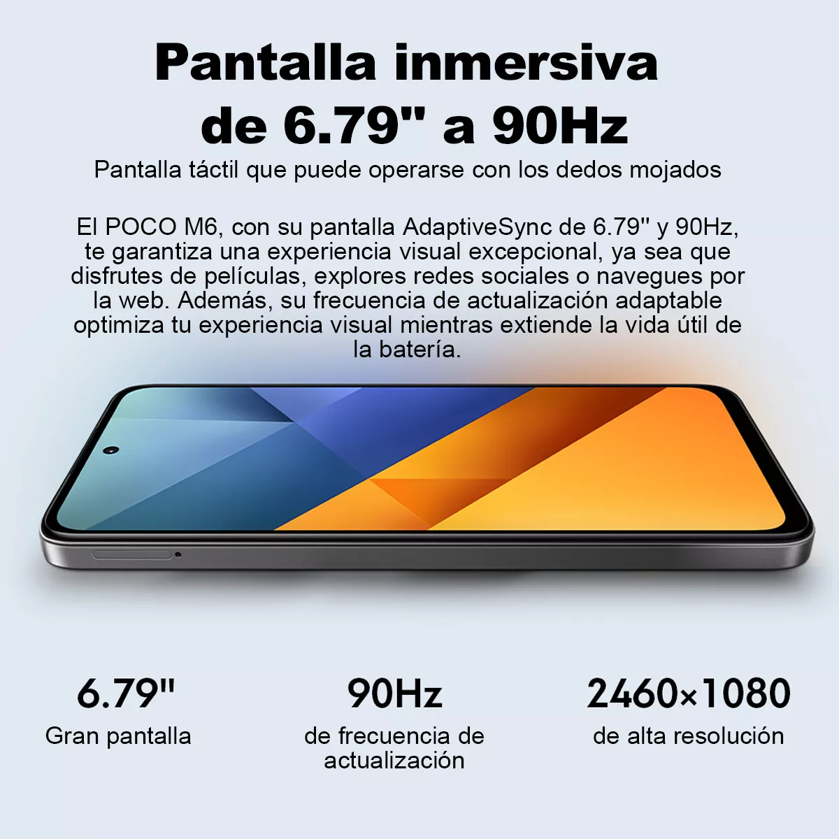 Xiaomi POCO M6 Dual SIM 256 GB plateado 8 GB RAM