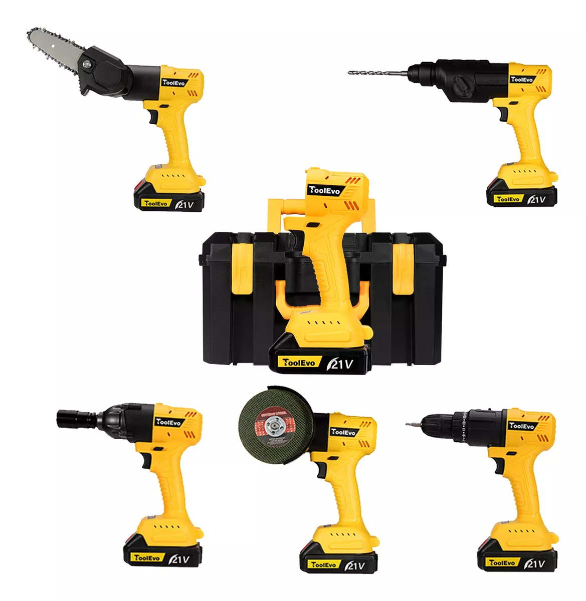 Taladro Matrix kit 6 En 1 Herramienta Multifunciones 21v