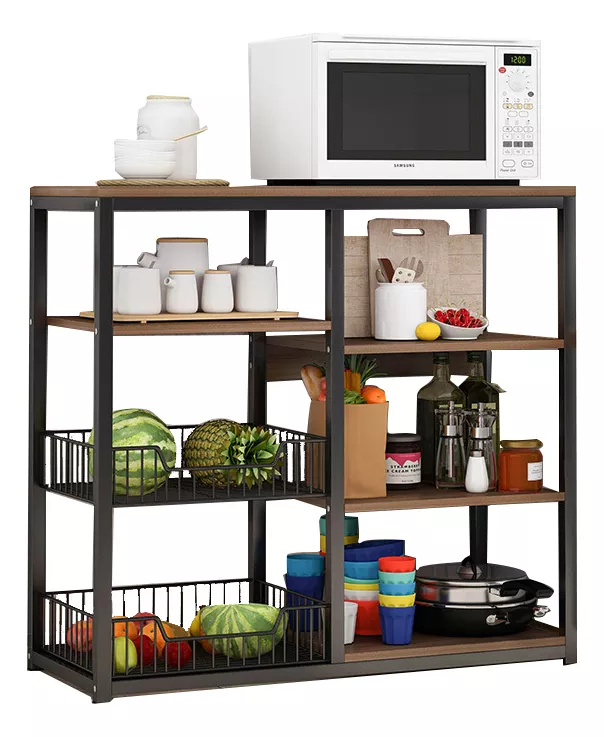 Multifuncional Mueble De Multicapa Para Cocina Estantes 80cm