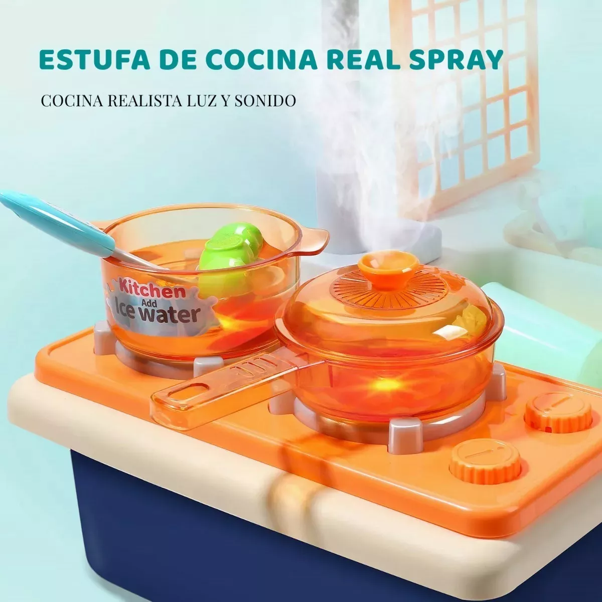 Juguetes De Fregadero De Cocina Con Estufa Juego De 28 Pzs