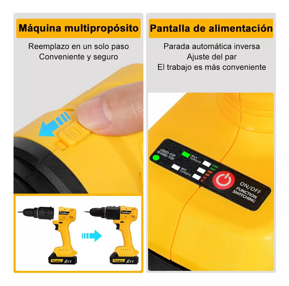 Taladro Matrix kit 6 En 1 Herramienta Multifunciones 21v