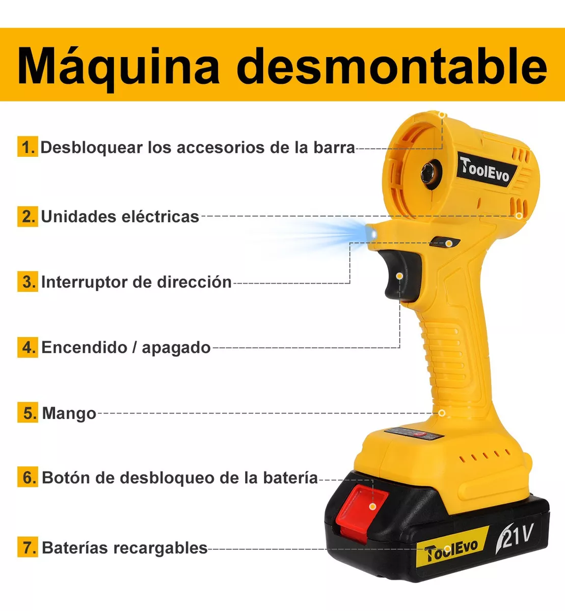 Taladro Matrix kit 6 En 1 Herramienta Multifunciones 21v