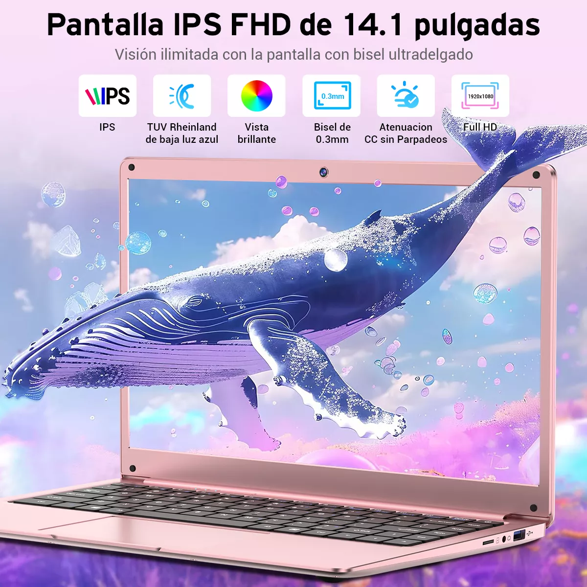 14.1'' Laptop 8 Ram+512gb Ssd Windows 11 Intel Celeron N4000