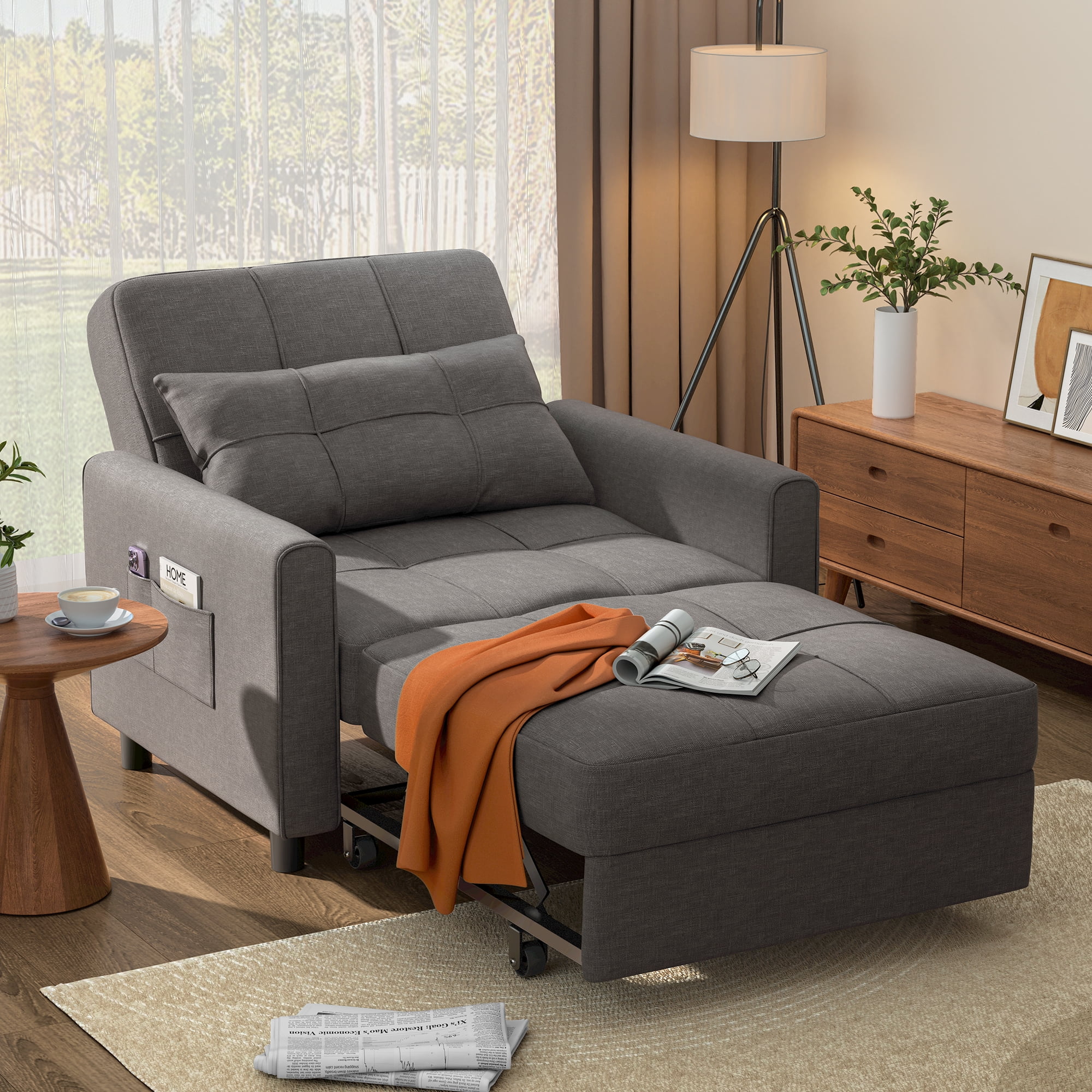 Sof&aacute; Cama Silla 3 en 1, Silla Convertible Cama Individual