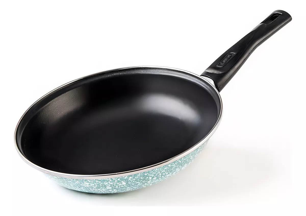 Batería De Cocina Cinsa Granito Jade Menta 12 Piezas