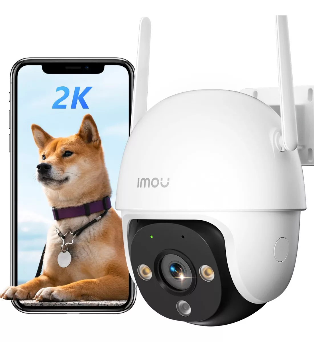 Imou C&aacute;mara Seguridad Exterior Wifi Dk7 3mp Audio Todo color