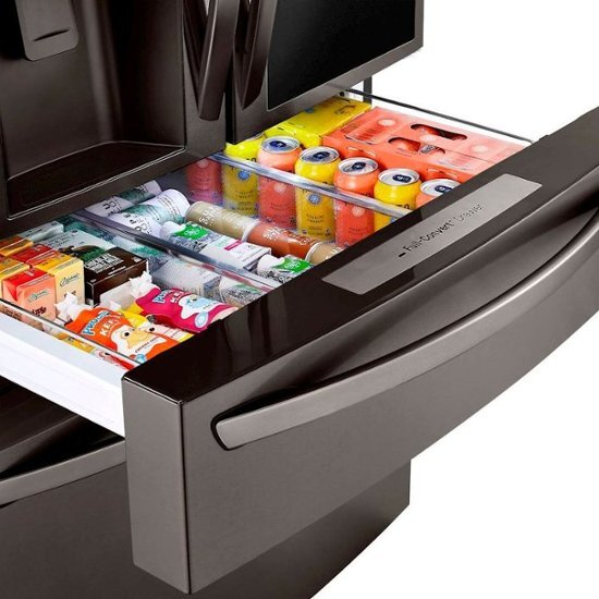 29,5 pies cúbicos. Pie. Refrigerador de 4 puertas con puertas francesas InstaView Door-in-Door y Craft Ice