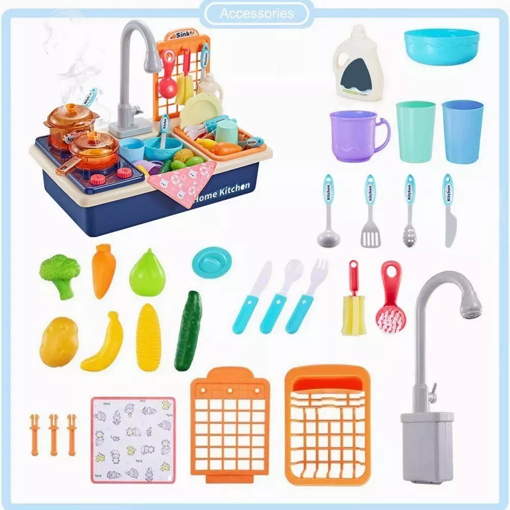 Juguetes De Fregadero De Cocina Con Estufa Juego De 28 Pzs