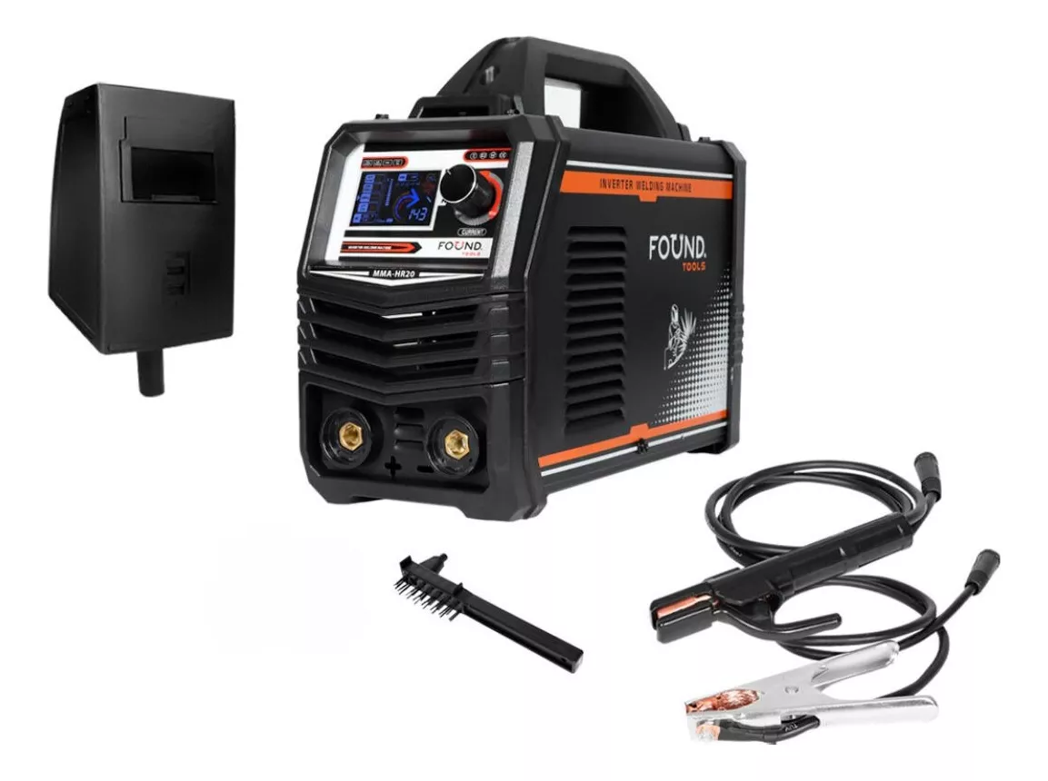 Soldadora Inverter Mma 140a Con Pantalla A color Maquina Para Soldar 110v/220v Negro 50hz 60hz Found Tools Soldadora Inversora De Alta Calidad
