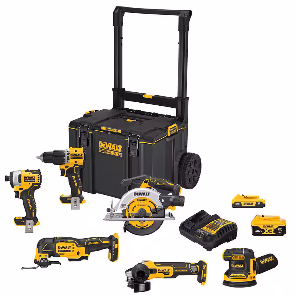 20-Volt MAX ToughSystem Lithium-Ion 6-Tool Cordless Combo kit