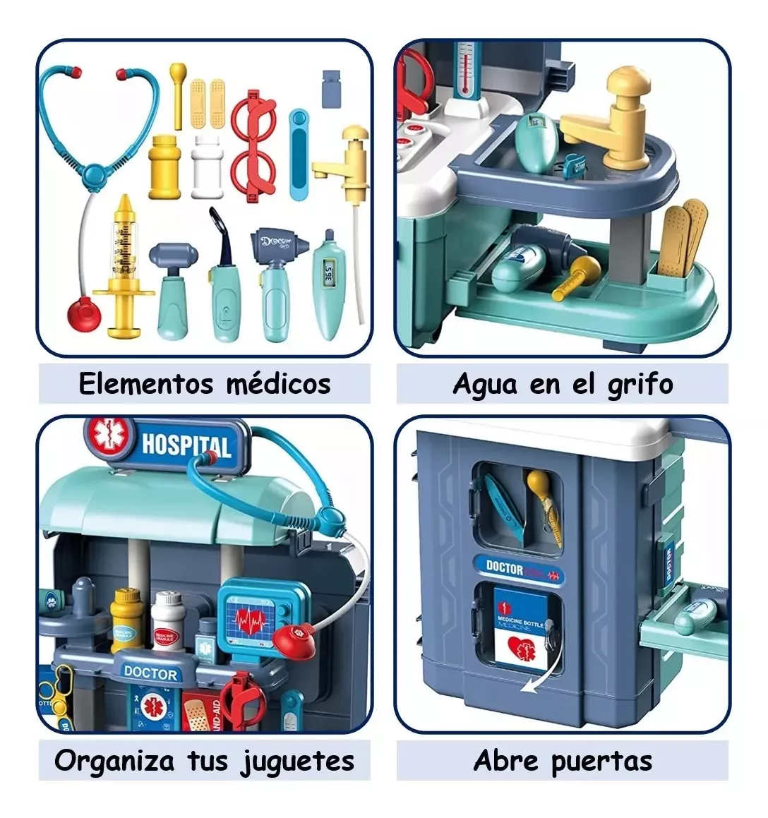 38 Piezas De Juguetes Para Juegos De Rol Médicos Para Niños