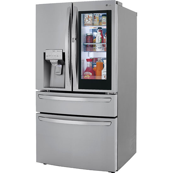 29,5 pies c&uacute;bicos. Pie. Refrigerador de 4 puertas con puertas francesas InstaView Door-in-Door y Craft Ice