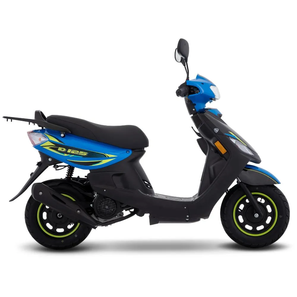 Motoneta Italika D125 Azul con Negro
