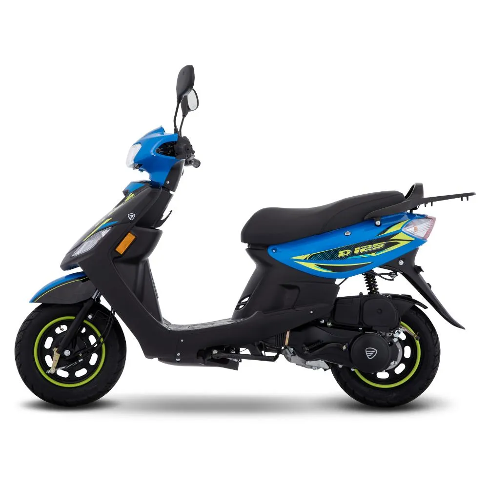 Motoneta Italika D125 Azul con Negro