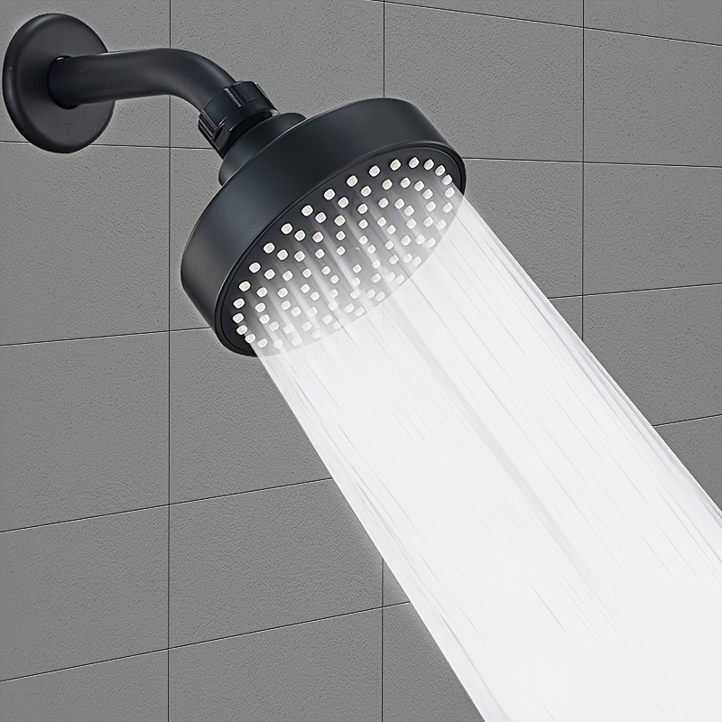 1 cabezal de ducha de alta presi&oacute;n, potente cabezal de ducha con rociador fuerte, peque&ntilde;as boquillas de silicona, ajuste universal funciona con duchas de alto y bajo flujo de agua, accesorios de ba&ntilde;o