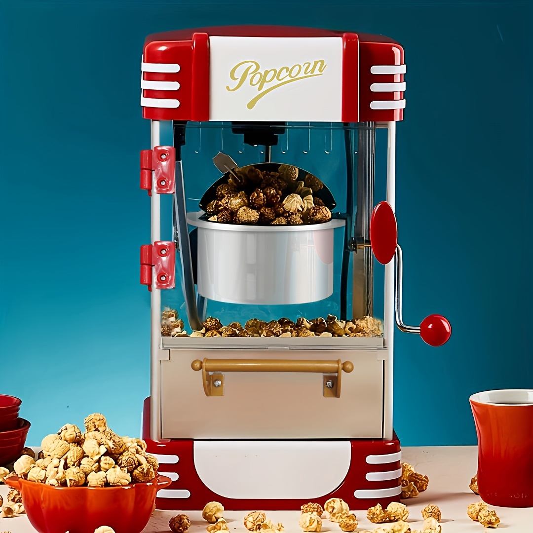 High-Quality Automatic Popcorn Machine para y Commercial Use-Perfect para Parties y Children-Easy To Operate y Makes Delicious Ball-Shaped Corn Flowers