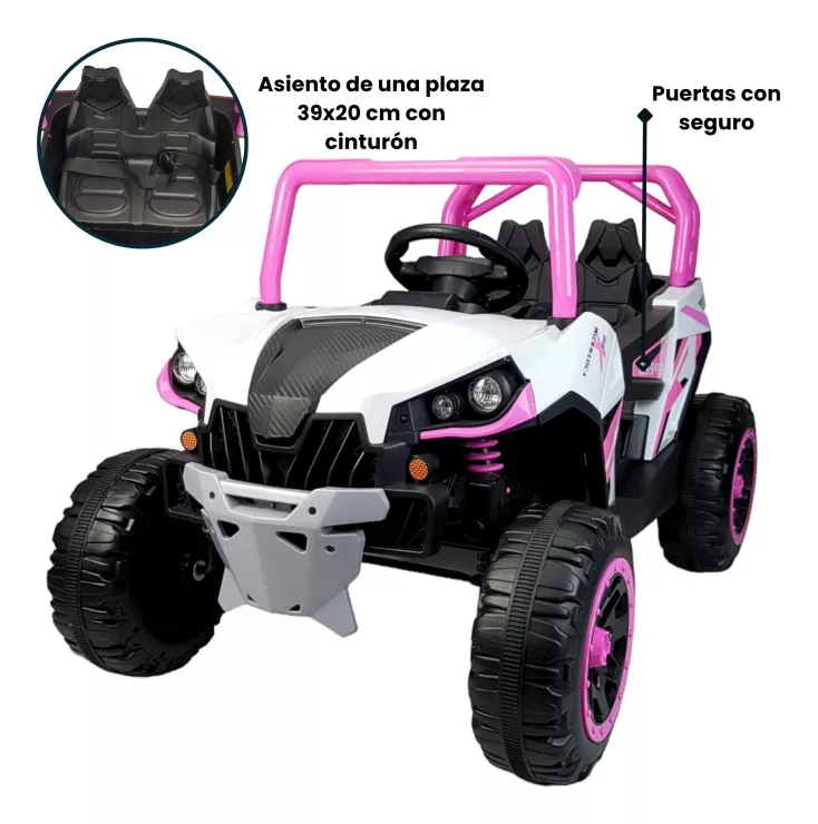 Montable Electrico Para Niños Coche A Control Remoto Luz 12v