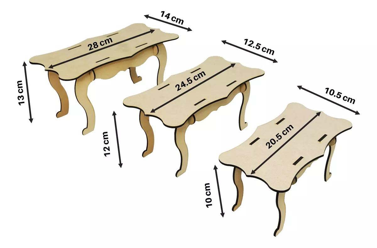 kit Mesa De Dulces Candybar Mdf Muebles Para Cupcakes