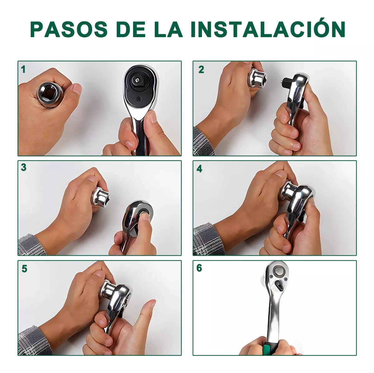 kit Llave Matraca Mecánicas Y Dados Impacto Herramienta 37pc