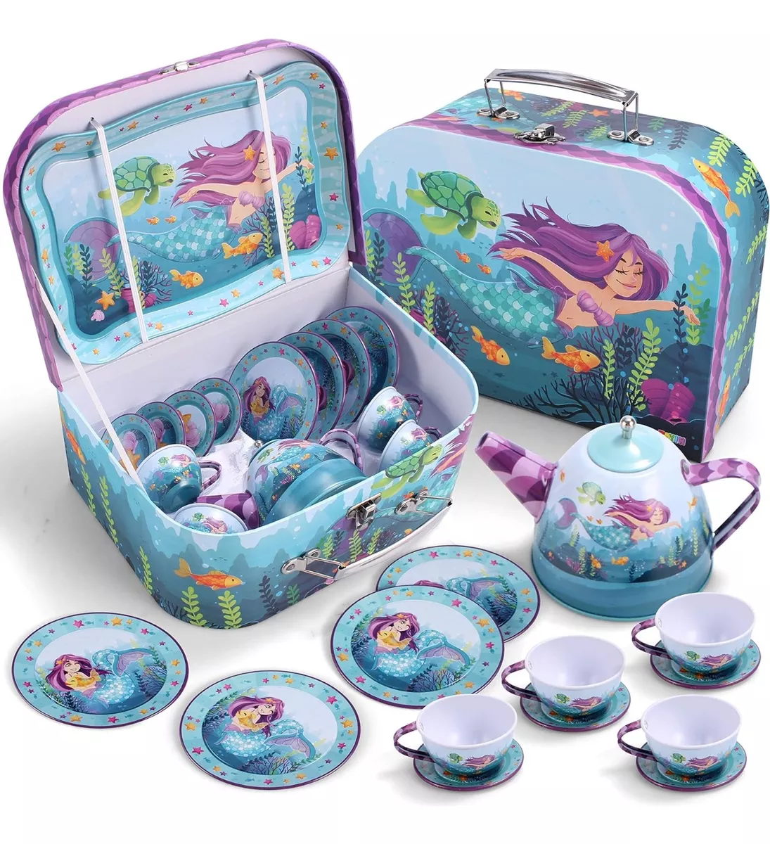 Juguete De Cocina Juego De Té Para Niños Tazas Con Postre