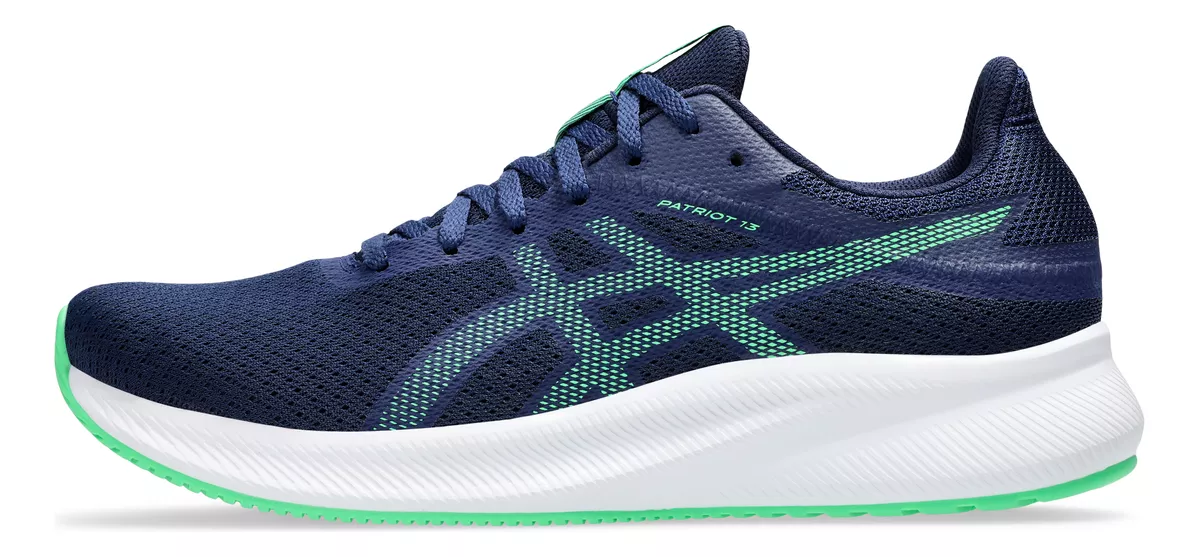 Tenis Asics Hombre Patriot 13 Azul Running