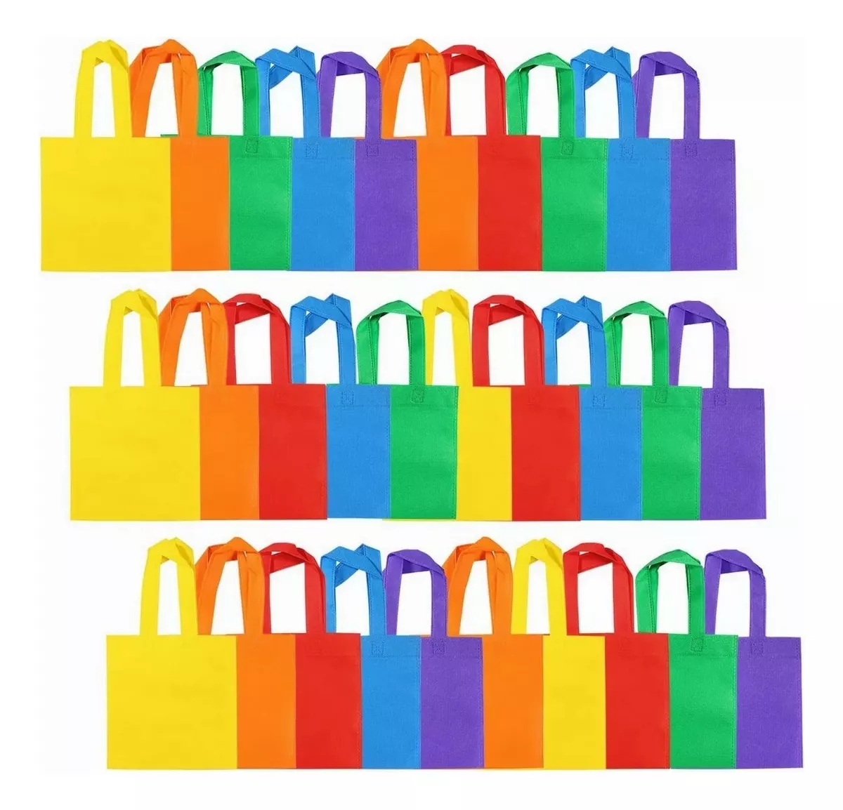 30 Mini Bolsas Ecol&oacute;gicas Para Dulce Bolsas Tejidas 20x20cm