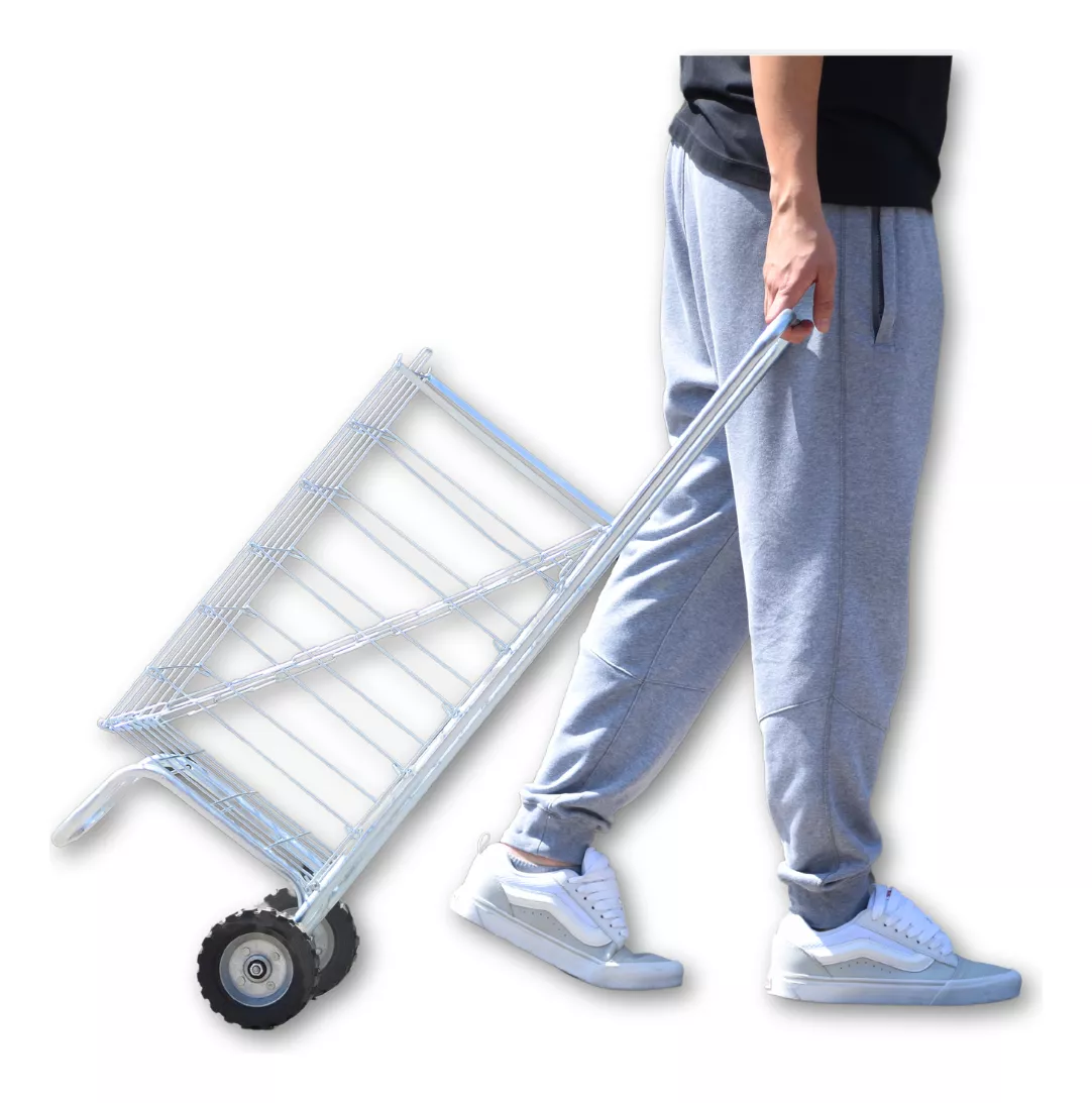 Carrito De Mandado De Canastilla Reforzada Galvanizada!!