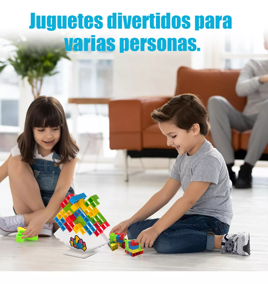 96pcs Juego De Equilibrio Educativo Tetris Tower Para Niños
