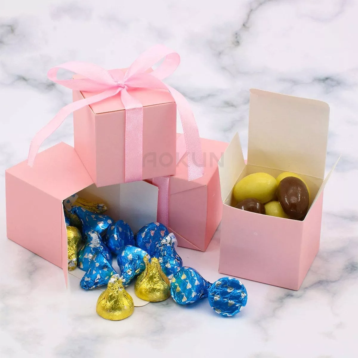 100 Cajitas Para Dulces,cajas Para Dulces Recuerdos Boda