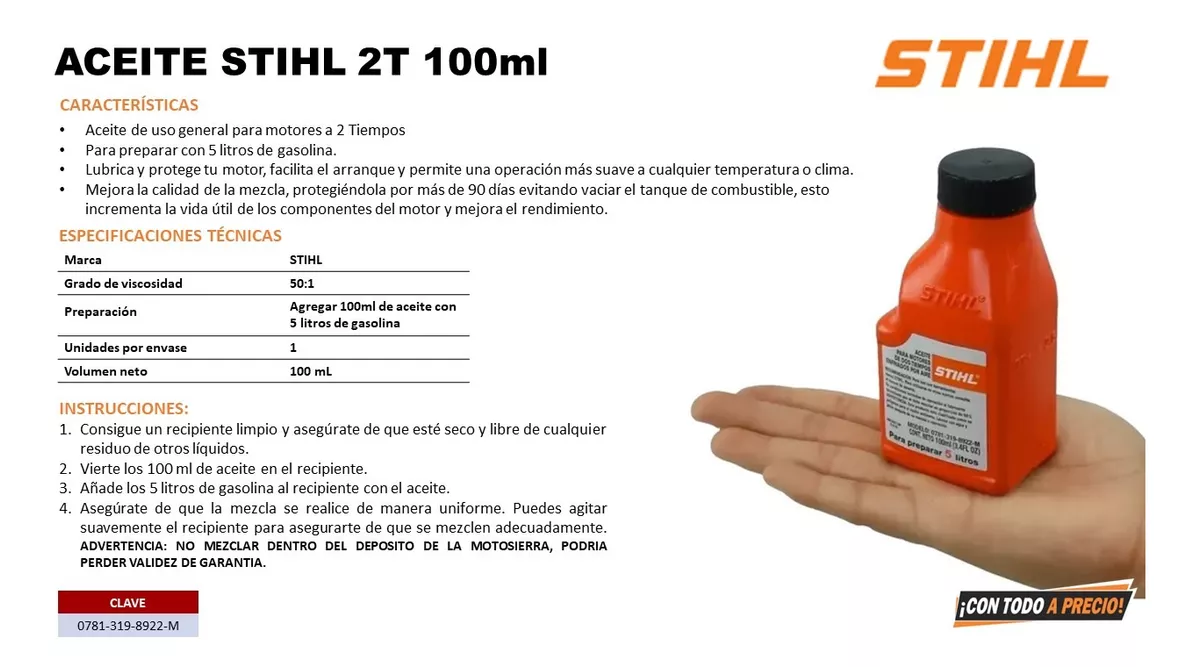 Motosierra A Gasolina Stihl Ms 250 3.1 Hp 2 Tiempos 20 PuLG