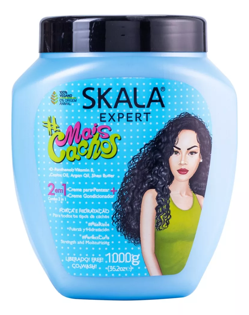 Crema Skala #mais Cachos Para Rizos paquete 2tarros De 1kg