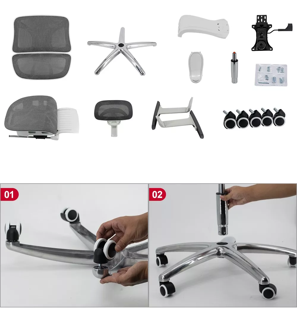 Silla Oficina Ergonómica Mesh Ejecutiva Ajustable Reclinable