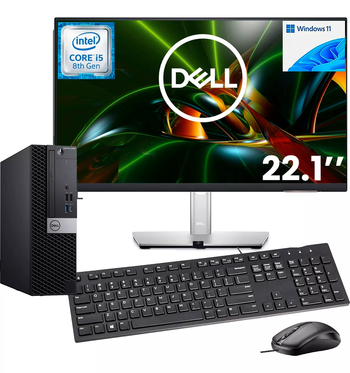 Equipo Pc Dell Optiflex 22'' Core I5 8th 16gb Ram 256gb Ssd