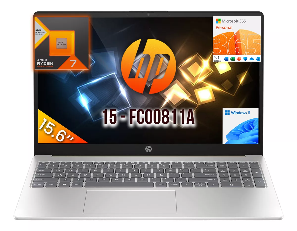 Laptop Hp 15.6 Ryzen 7 S7 16gb Ram 512gb Ssd + oficina 365