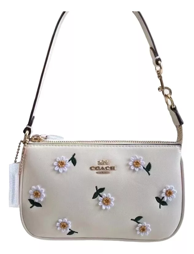 Bolsa Coach Nolita Bordado De Margaritas Para Mujer