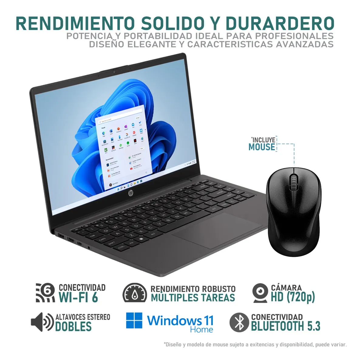 Laptop Hp 245 G10 Amd Ryzen 3 16gb Ram 256gb Ssd Windows 11 Mouse Dxt