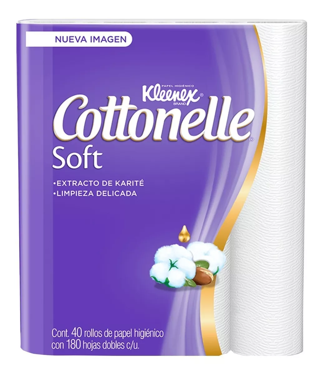 Papel Higiénico Kleenex Cottonelle Soft paquete 40 Rollos