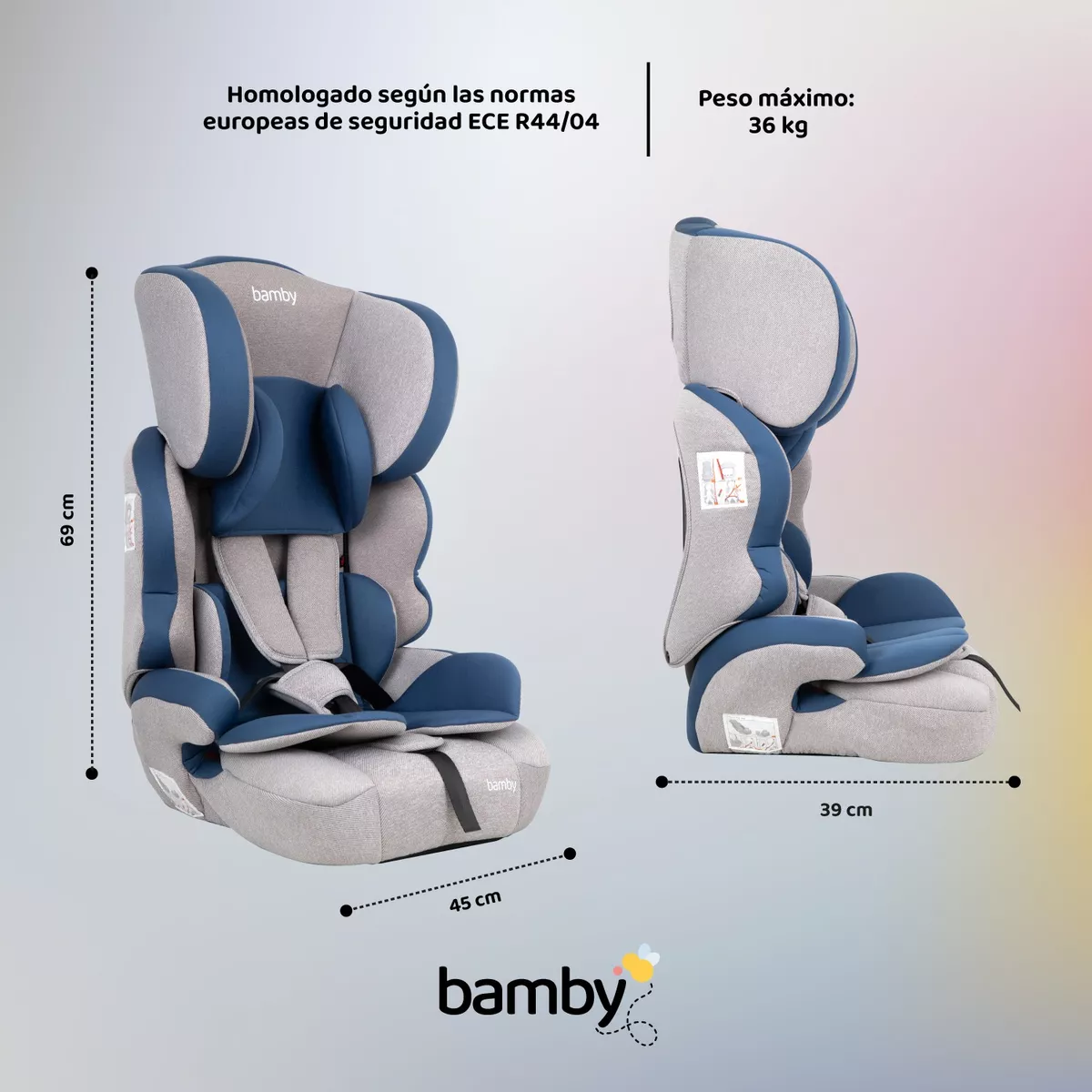 Autoasiento Para Carro Silla De Bebe Seguridad 9m A 11 Años
