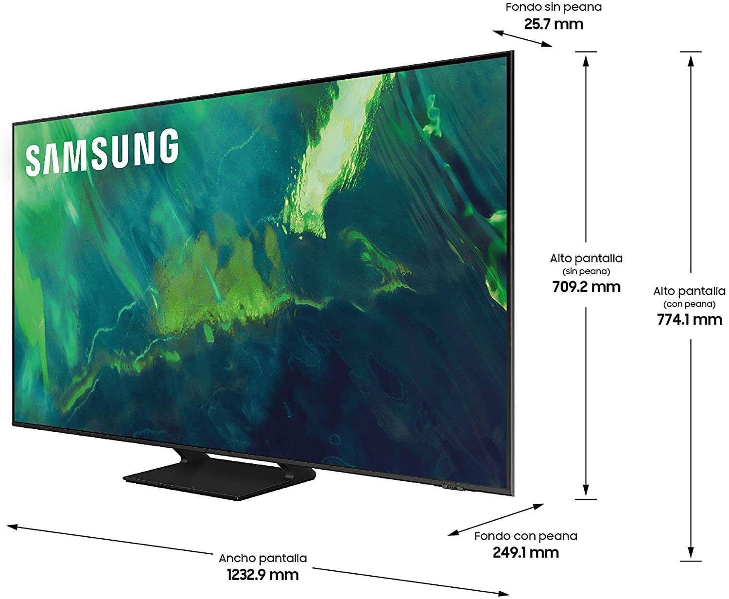 QLED 4K 2021 55Q70A-Smart TV de 65''/55