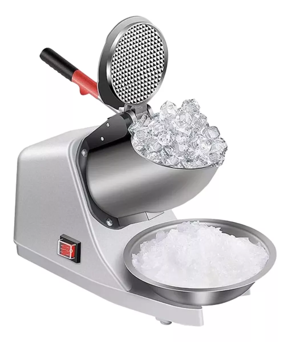 Maquina Trituradora De Hielo Para Raspados Electrica color Gris