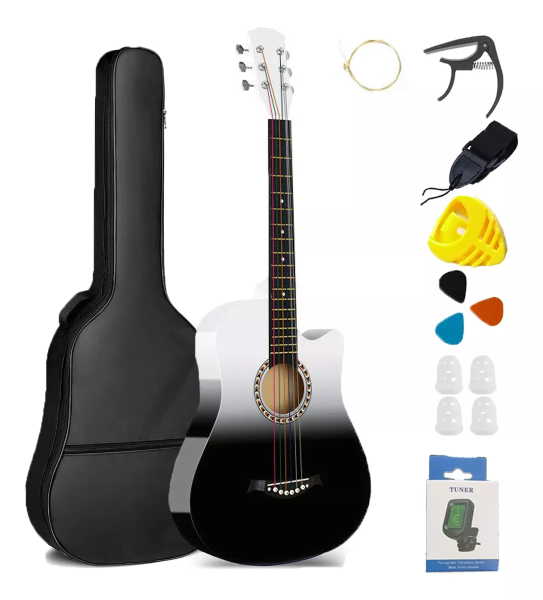 Guitarra Acústica Clásica Para Principiantes 38in