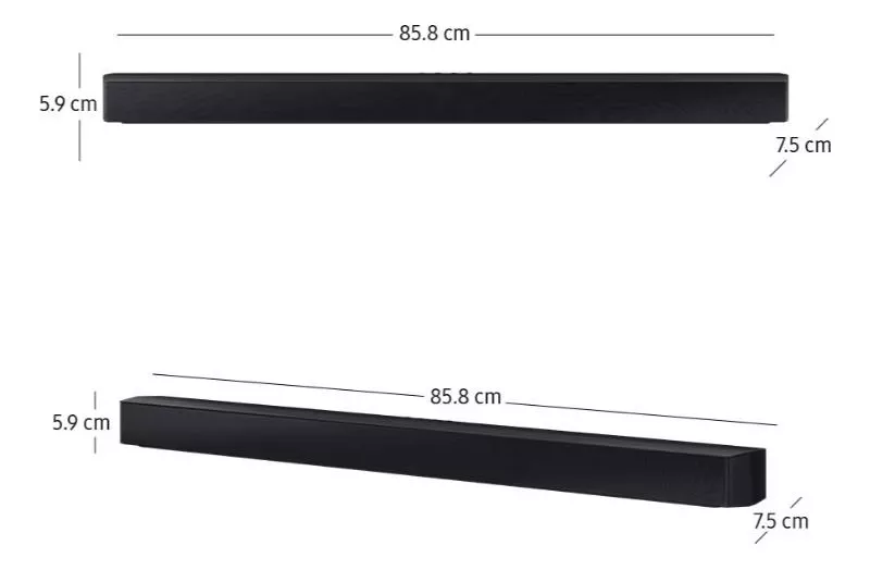 Barra De Sonido Samsung 450 Series 2.1 Canales Hw-c450/zx