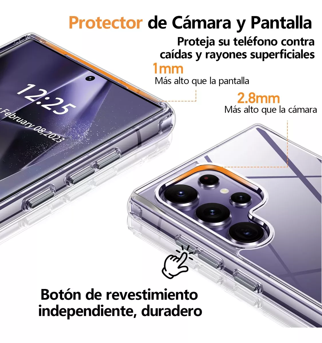 kit Funda Transparente Para Serie Samsung Galaxy S +micas Hd