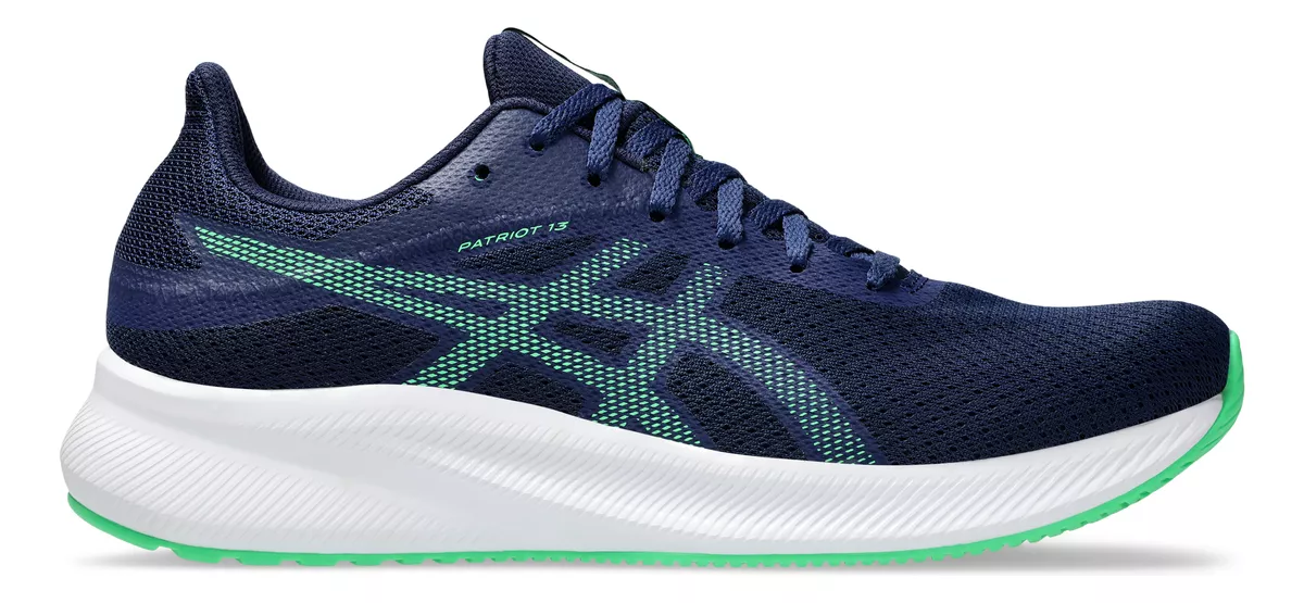 Tenis Asics Hombre Patriot 13 Azul Running